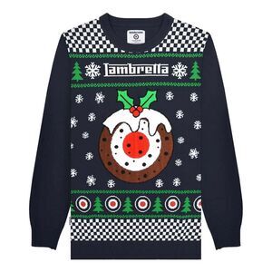Lambretta Mens AW25 Target Christmas Sweater / Navy